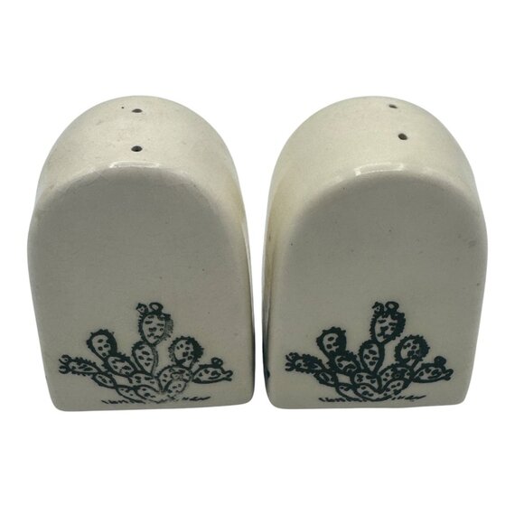 Vintage Boot Hill Salt & Pepper Shakers Ceramic Tombstone Design New Mexico - Picture 4 of 6